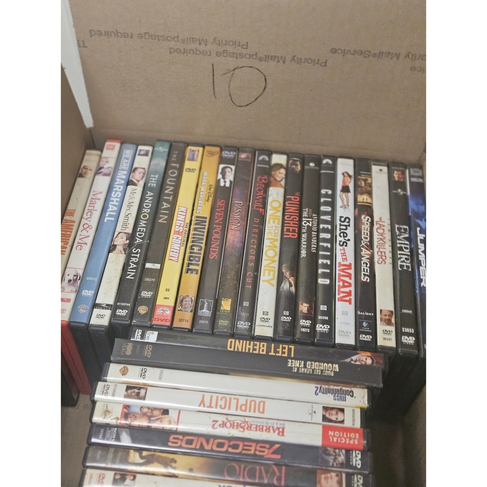 Lot of 28 DVD Movies Action Comedy Drama Cloverfield Punisher Marley & Me Bulk